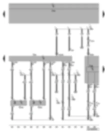 Wiring Diagram  VW PHAETON 2006 - Engine control unit 2 - dash panel insert - self-diagnosis connection - Hall sender 2 - Hall sender 4