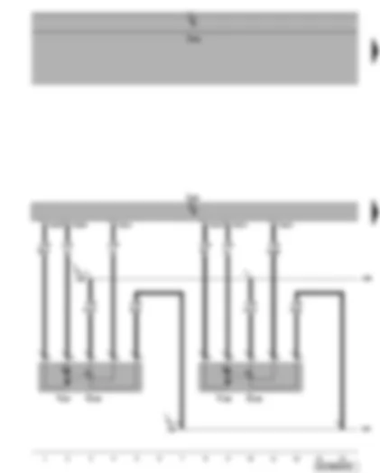 Wiring Diagram  VW PHAETON 2004 - Climatronic control unit - left design trim control motor - centre design trim control motor