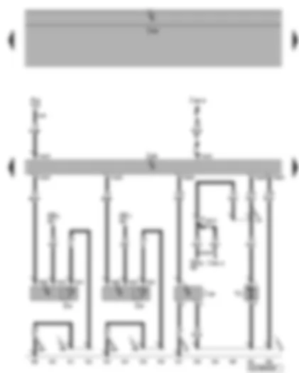 Wiring Diagram  VW PHAETON 2015 - Climatronic control unit - rear left footwell heater element - rear right footwell heater element - fresh air blower