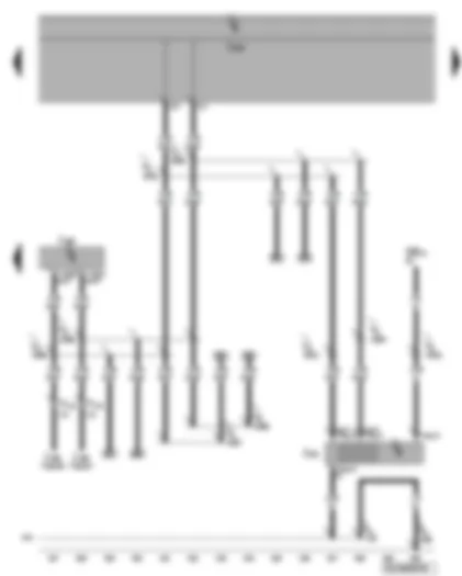 Wiring Diagram  VW PHAETON 2005 - Climatronic control unit - rear information display and operating unit control unit