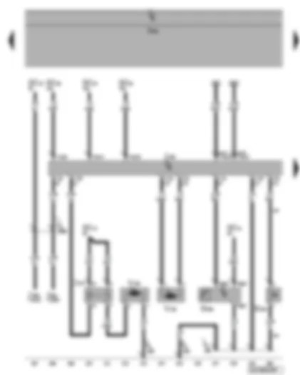 Wiring Diagram  VW PHAETON 2015 - Convenience system central control unit - tank flap release - rear lid release motor - rear lid release button - vehicle inclination sender