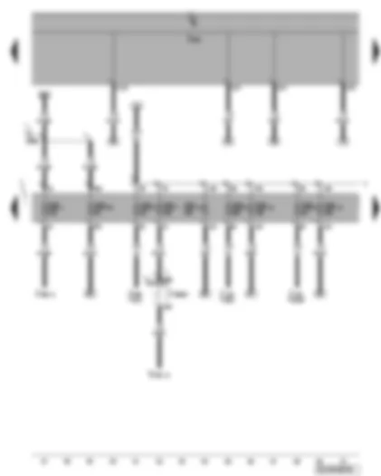 Wiring Diagram  VW PHAETON 2005 - Fuse SB1 - SB5 - SB7 - SB8 - SB9 - SB10 - SB12 - SB13 - SB40