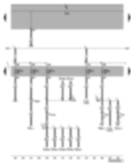 Wiring Diagram  VW PHAETON 2004 - Fuse SB58 - SB59 - SB60 - SB61 - SB66