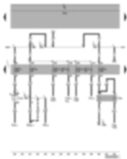 Wiring Diagram  VW PHAETON 2006 - Heated rear window relay (heater circuit 1) - fuse SC6 - SC15 - SC23 - SC24 - SC25 - SC26 - SC27
