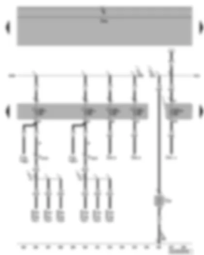 Wiring Diagram  VW PHAETON 2005 - Fuse SE3 - SE4 - SE6 - SE7 - SD27