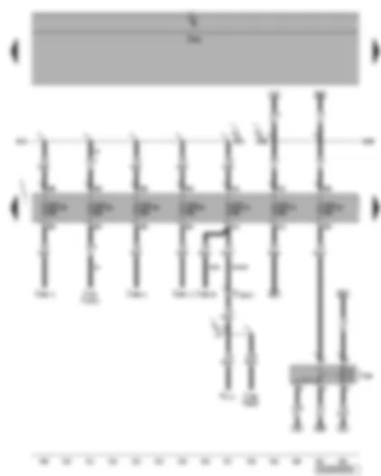 Wiring Diagram  VW PHAETON 2006 - Terminal 15 voltage supply relay - fuse SD21 - SD26 - SD28 - SD29 - SD30 - SD31