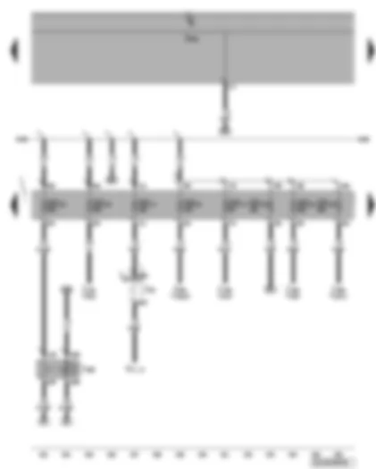 Wiring Diagram  VW PHAETON 2004 - Terminal 75 voltage supply relay 1 - fuse SD11 - SD16 - SD17 - SD18 - SD19 - SD20 - SD23 - SD24