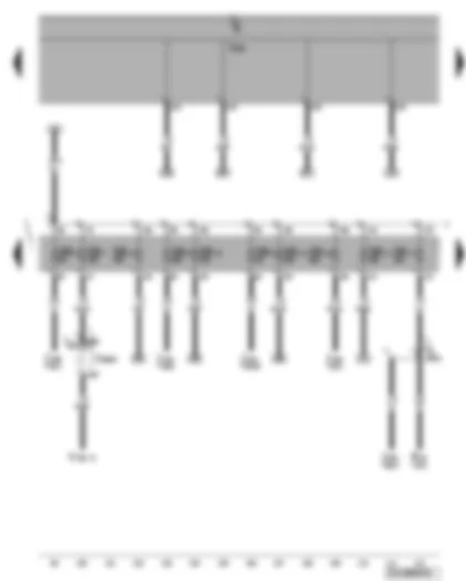 Wiring Diagram  VW PHAETON 2004 - Fuse SB5 - SB7 - SB8 - SB9 - SB10 - SB11 - SB12 - SB13 - SB16 - SB17