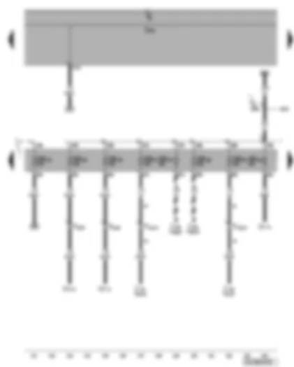Wiring Diagram  VW PHAETON 2004 - Fuse SB36 - SB84 - SB85 - SB86 - SB87 - SB88