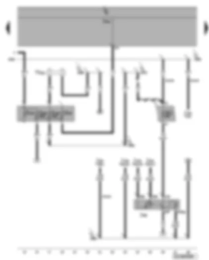 Wiring Diagram  VW PHAETON 2005 - Terminal 50 voltage supply relay