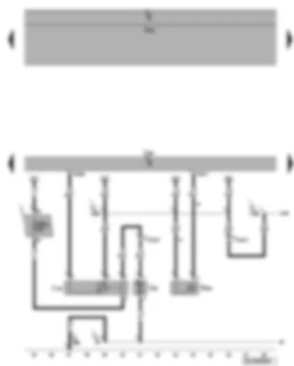 Wiring Diagram  VW PHAETON 2005 - Diesel direct injection system control unit - circulation pump relay - circulation pump - variable intake manifold changeover valve