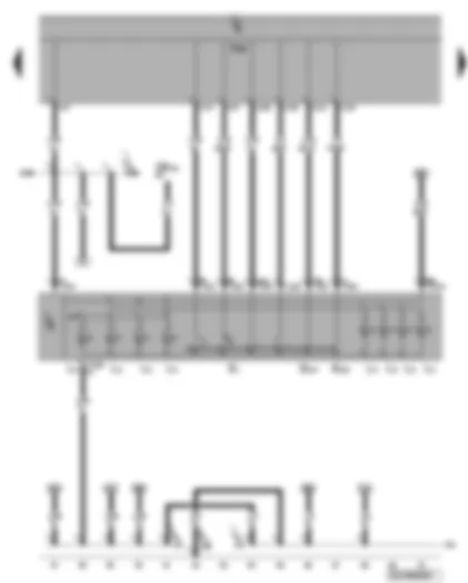 Электросхемa  VW PHAETON 2015 - Переключатель освещения - выключатель противотуманных фар - выключатель задних противотуманных фонарей