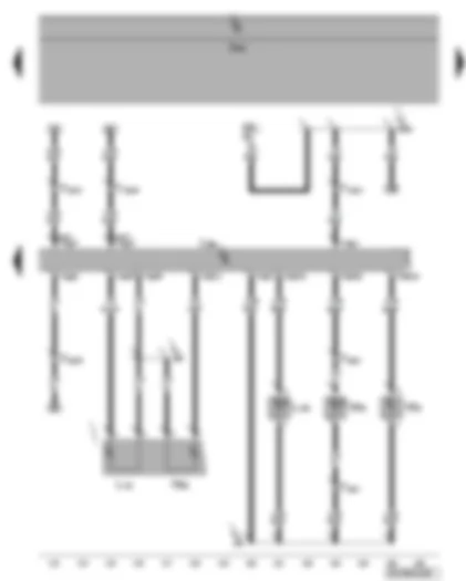 Wiring Diagram  VW PHAETON 2007 - Driver door control unit - driver side exterior mirror turn signal bulb - front left entry light - driver door warning light - driver door handle illumination bulb
