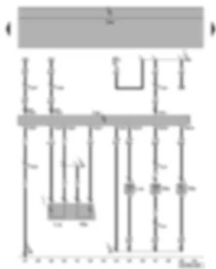 Wiring Diagram  VW PHAETON 2007 - Front passenger door control unit - front passenger side exterior mirror turn signal bulb - front right entry light - front passenger door warning light - front passenger door handle illumination bulb