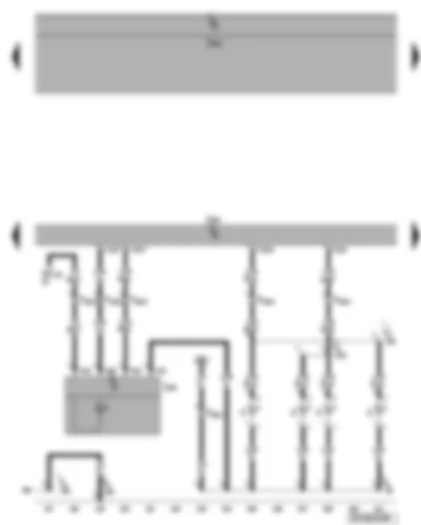 Wiring Diagram  VW PHAETON 2007 - Convenience system central control unit - number plate illumination control unit - registration plate light