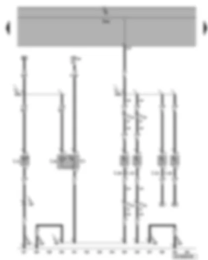 Wiring Diagram  VW PHAETON 2007 - Cigarette lighter - front footwell illumination - rear footwell illumination bulb