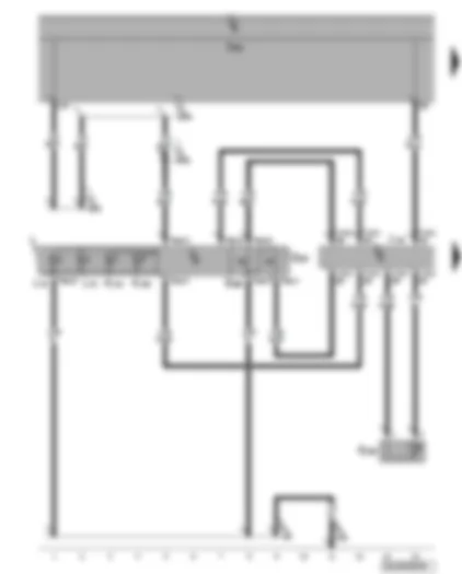 Wiring Diagram  VW PHAETON 2016 - Adaptive suspension control unit - adaptive suspension button - shock absorber damping adjustment button - compressor temperature sender for adaptive suspension system