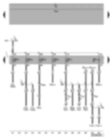 Wiring Diagram  VW PHAETON 2008 - Fuse SB67 - SB68 - SB69 - SB70 - SB71 - SB72