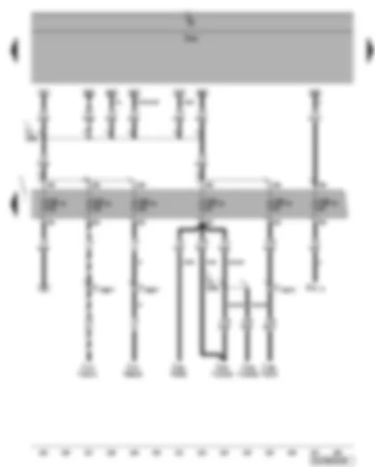 Wiring Diagram  VW PHAETON 2008 - Fuse SB19 - SB20 - SB22 - SB23 - SB78