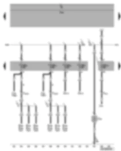 Wiring Diagram  VW PHAETON 2007 - Fuse SE3 - SE4 - SE6 - SE7 - SD27