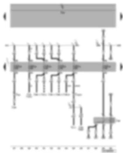 Wiring Diagram  VW PHAETON 2008 - Terminal 15 voltage supply relay - fuse SD26 - SD28 - SD29 - SD30 - SD31