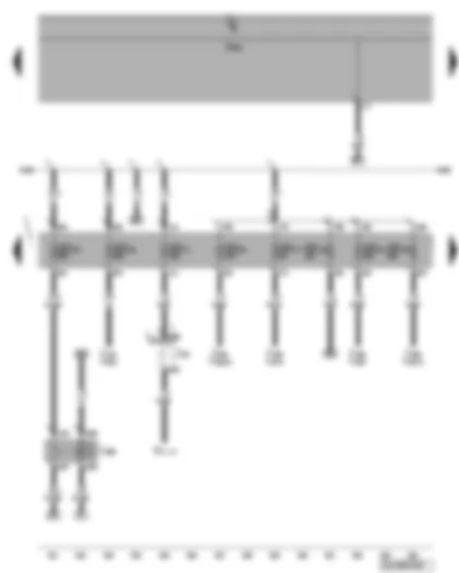 Wiring Diagram  VW PHAETON 2008 - Terminal 75 voltage supply relay 1 - fuse SD11 - SD16 - SD17 - SD18 - SD19 - SD20 - SD23 - SD24