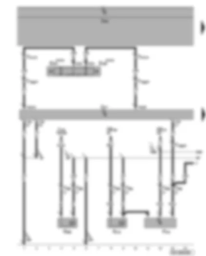 Wiring Diagram  VW PHAETON 2016 - Automatic gearbox control unit - Tiptronic switch (shift up/shift down) - selector lever lock for position P solenoid - selector lever lock solenoid - selector lever locked in position P switch