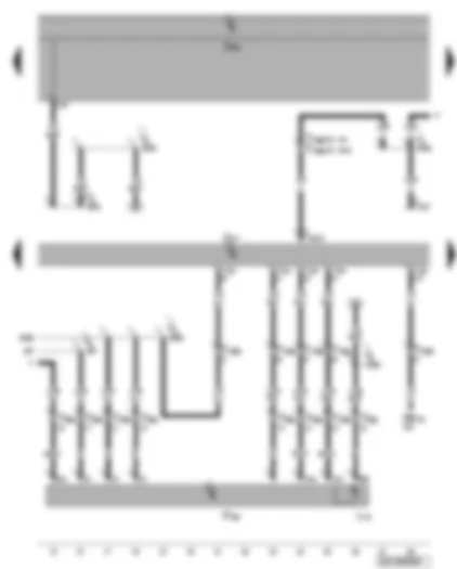 Wiring Diagram  VW PHAETON 2010 - Automatic gearbox control unit - Tiptronic switch