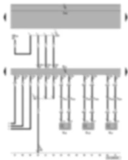 Wiring Diagram  VW PHAETON 2010 - Amplifier - front left loudspeaker