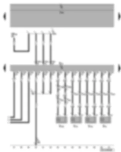 Wiring Diagram  VW PHAETON 2010 - Amplifier - front left loudspeaker