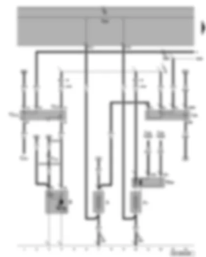 Wiring Diagram  VW PHAETON 2016 - Battery parallel circuit relay - battery - second battery - starter - battery isolation igniter