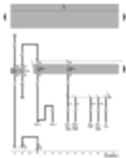 Wiring Diagram  VW PHAETON 2016 - Terminal 15 voltage supply relay 2 - fuses SB52 - SB53