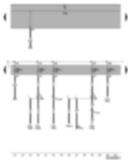 Wiring Diagram  VW PHAETON 2011 - Fuse SB14 - SB17 - SB18 - SB27 - SB28
