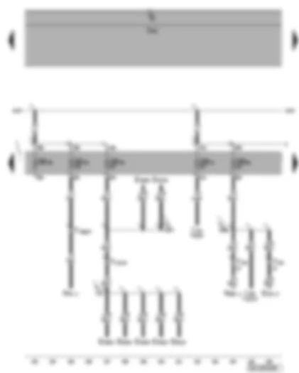 Wiring Diagram  VW PHAETON 2015 - Fuse SB58 - SB59 - SB60 - SB61 - SB66