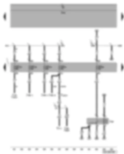 Wiring Diagram  VW PHAETON 2014 - Terminal 15 voltage supply relay - fuse SD26 - SD29 - SD30 - SD31
