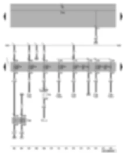Wiring Diagram  VW PHAETON 2010 - Terminal 75 voltage supply relay 1 - fuse SD11 - SD16 - SD17 - SD18 - SD19 - SD20 - SD23 - SD24