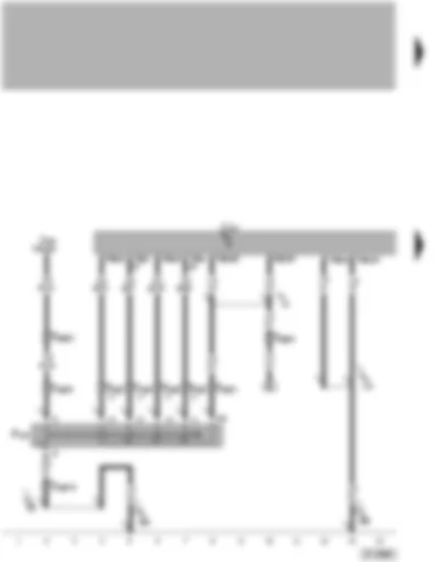 Wiring Diagram  VW PHAETON 2004 - Automatic gearbox control unit - multi-function switch