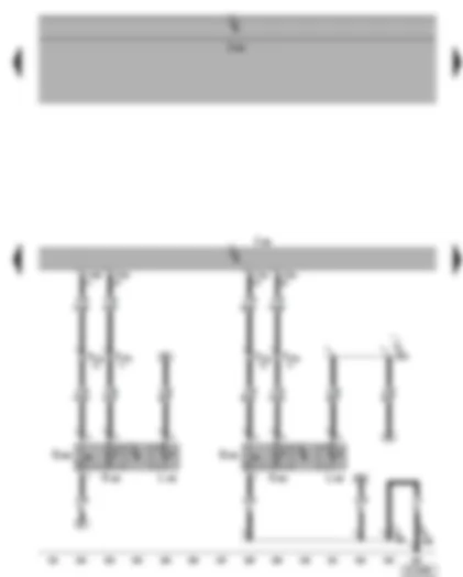 Wiring Diagram  VW PHAETON 2002 - Climatronic control unit - rear left defroster button - rear right defroster button