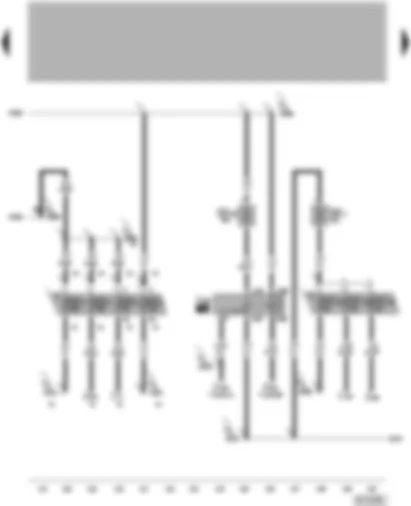 Wiring Diagram  VW PHAETON 2002 - Terminal 15 voltage supply relay