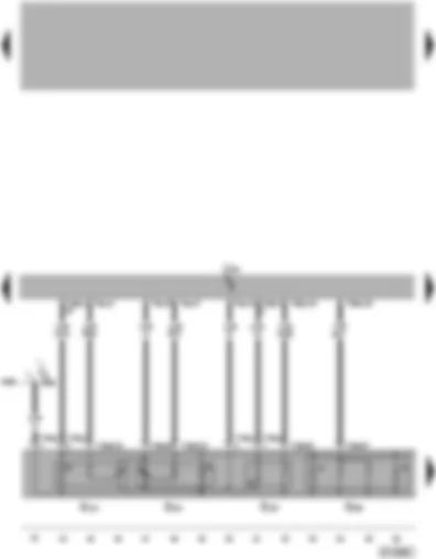 Электросхемa  VW PHAETON 2015 - Блок управления регулировки положения сиденья с функцией памяти - клавиши функции памяти - регуляторы регулировок сиденья