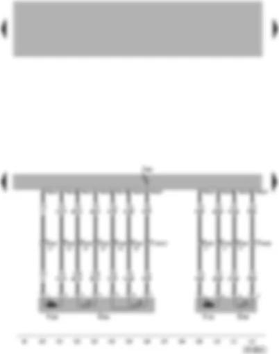 Электросхемa  VW PHAETON 2015 - Блок управления регулировки положения сиденья с функцией памяти - потенциометр и электродвигатель регулировки высоты поясничного подпора сиденья - датчик и электродвигатель регулировки положения подголовника
