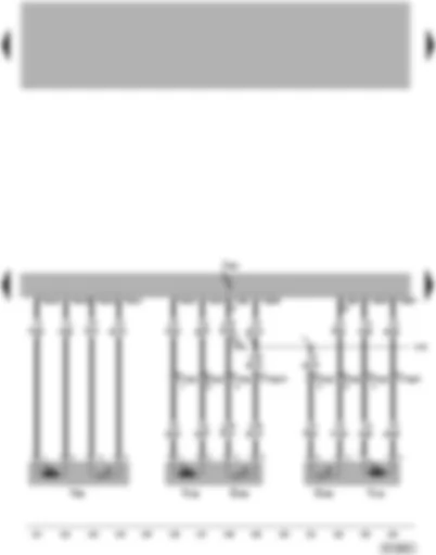 Wiring Diagram  VW PHAETON 2015 - Seat adjustment with memory control unit - head restraint lumber support longitudinal adjustment senders and motors