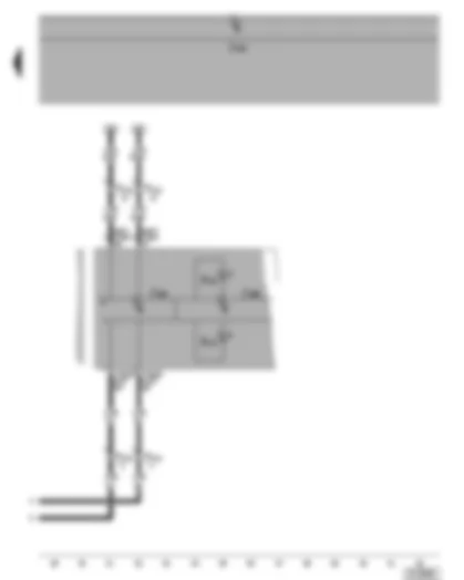 Электросхемa  VW PHAETON 2015 - Комбинация приборов - контрольная лампа подключения электрооборудования прицепа - контрольная лампа заднего противотуманного фонаря