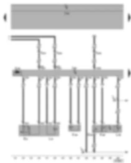 Wiring Diagram  VW PHAETON 2002 - Front passenger door control unit - switch for window regulator on front passenger side - defrost button on front passenger side - window regulator motor on front passenger side