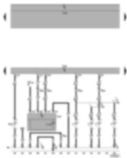 Wiring Diagram  VW PHAETON 2002 - Convenience system central control unit - number plate light control unit - number plate light - rear illumination bulb - high level brake light bulb