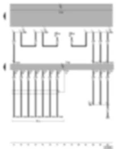 Wiring Diagram  VW PHAETON 2002 - Telephone and telematics control unit
