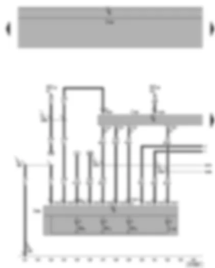 Wiring Diagram  VW PHAETON 2002 - Convenience system central control unit - left tail light control unit - rear left turn signal - left tail light - left brake light - rear left fog light