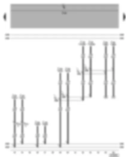 Wiring Diagram  VW PHAETON 2002 - Connection for: Steering column electronics control unit - ABS with EDL control unit - entry and start authorisation control unit - self-levelling suspension control unit - battery monitor control unit