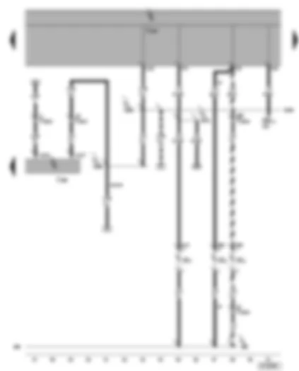 Wiring Diagram  VW PHAETON 2002 - Right headlight range control unit - right side light bulb - front right turn signal bulb