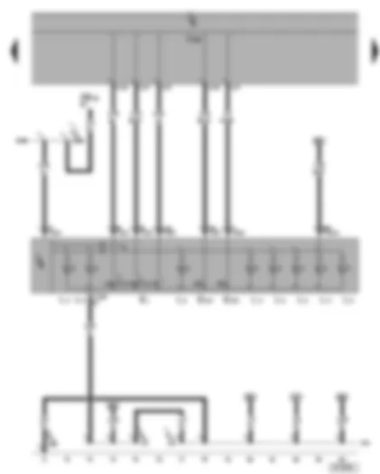 Wiring Diagram  VW PHAETON 2002 - Light switch - fog light switch - rear fog light switch